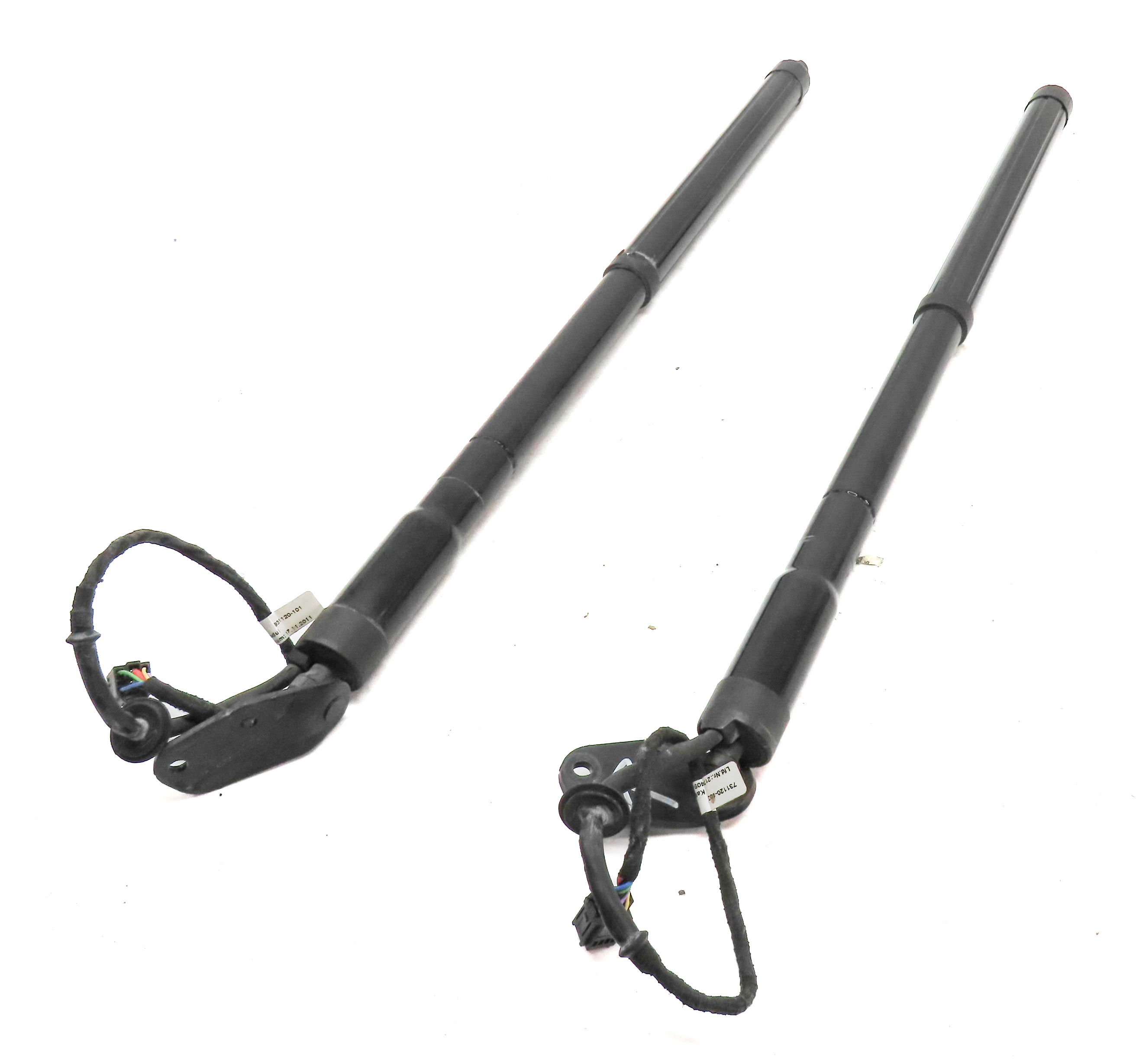 2012 PORSCHE CAYENNE (958) REAR LEFT & RIGHT ELECTRIC TRUNK SHOCK STRUT SET/2 — exact item pictured